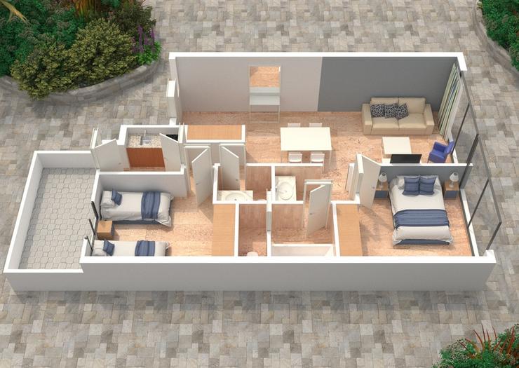 Apartamento (2 Dormitorios) 4/6 Apartamentos Magic Atrium Plaza Benidorm Apartamento (2 Dormitorios) 4/6 Apartamentos Magic Atrium Plaza Benidorm